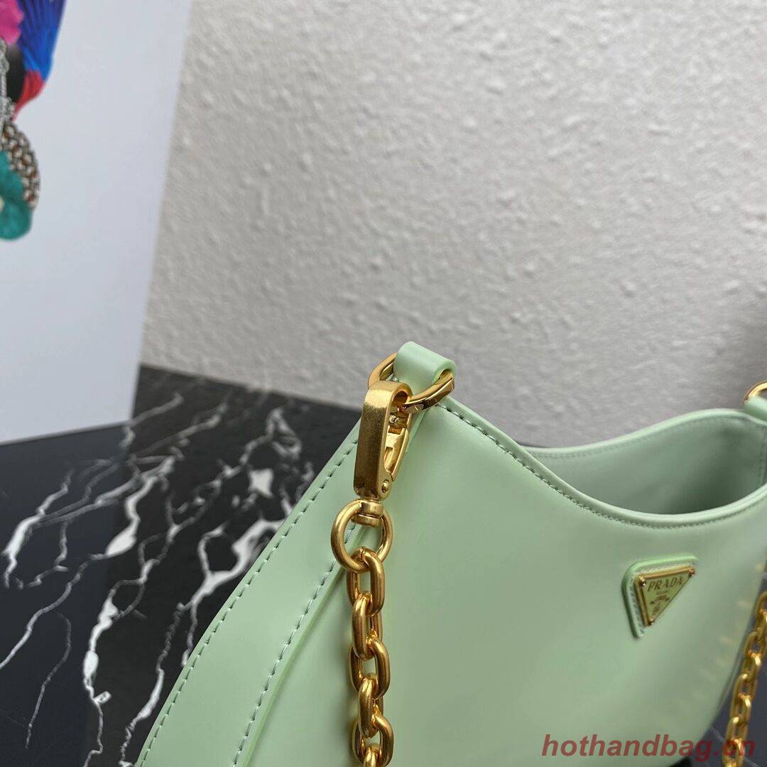 Prada Saffiano leather shoulder bag 2BC148 green Prada Saffiano leather shoulder bag 2BC148 green