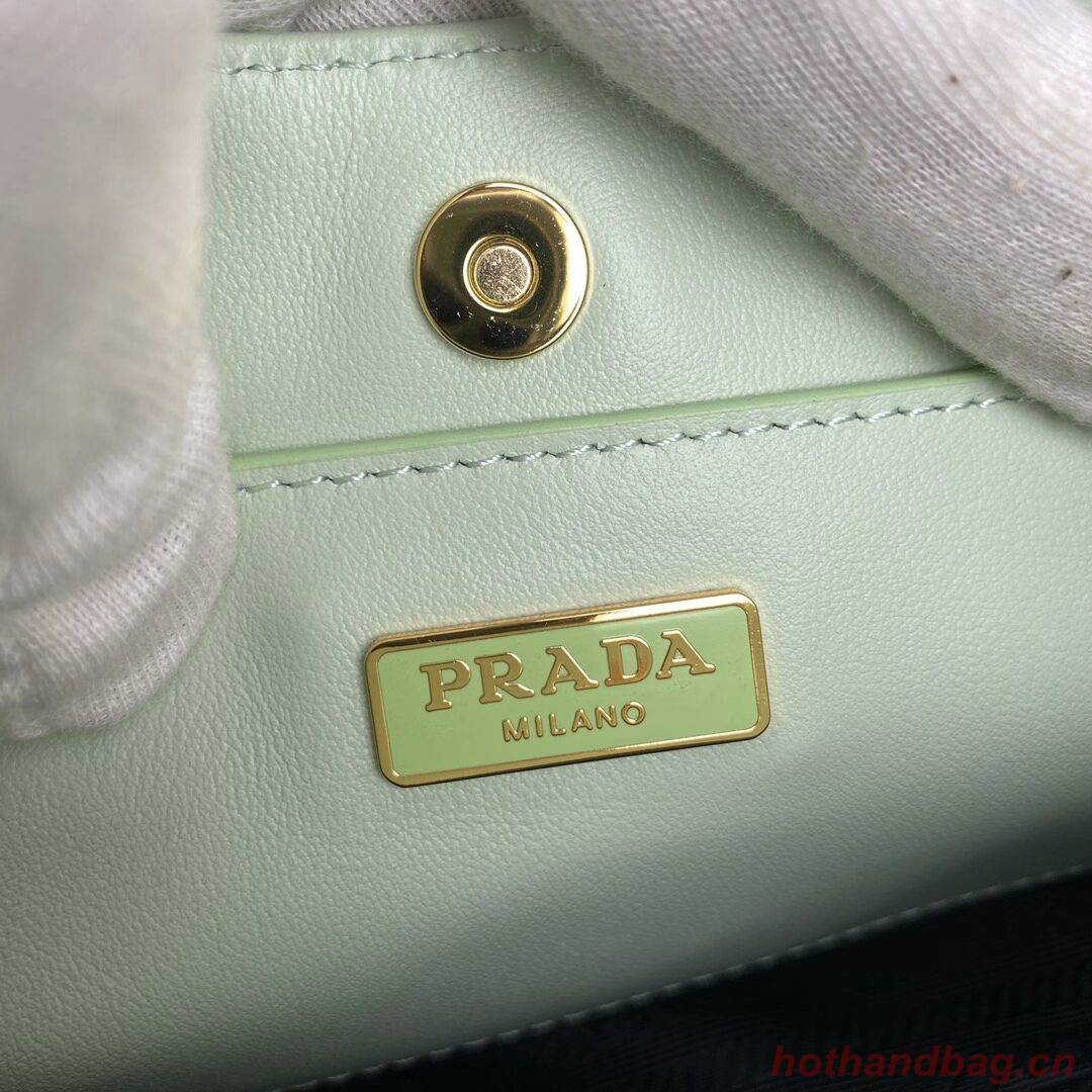 Prada Saffiano leather shoulder bag 2BC148 green Prada Saffiano leather shoulder bag 2BC148 green