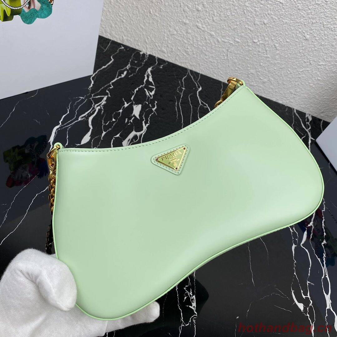 Prada Saffiano leather shoulder bag 2BC148 green Prada Saffiano leather shoulder bag 2BC148 green