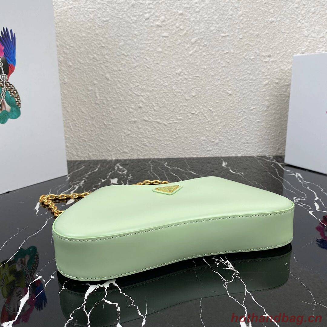 Prada Saffiano leather shoulder bag 2BC148 green Prada Saffiano leather shoulder bag 2BC148 green