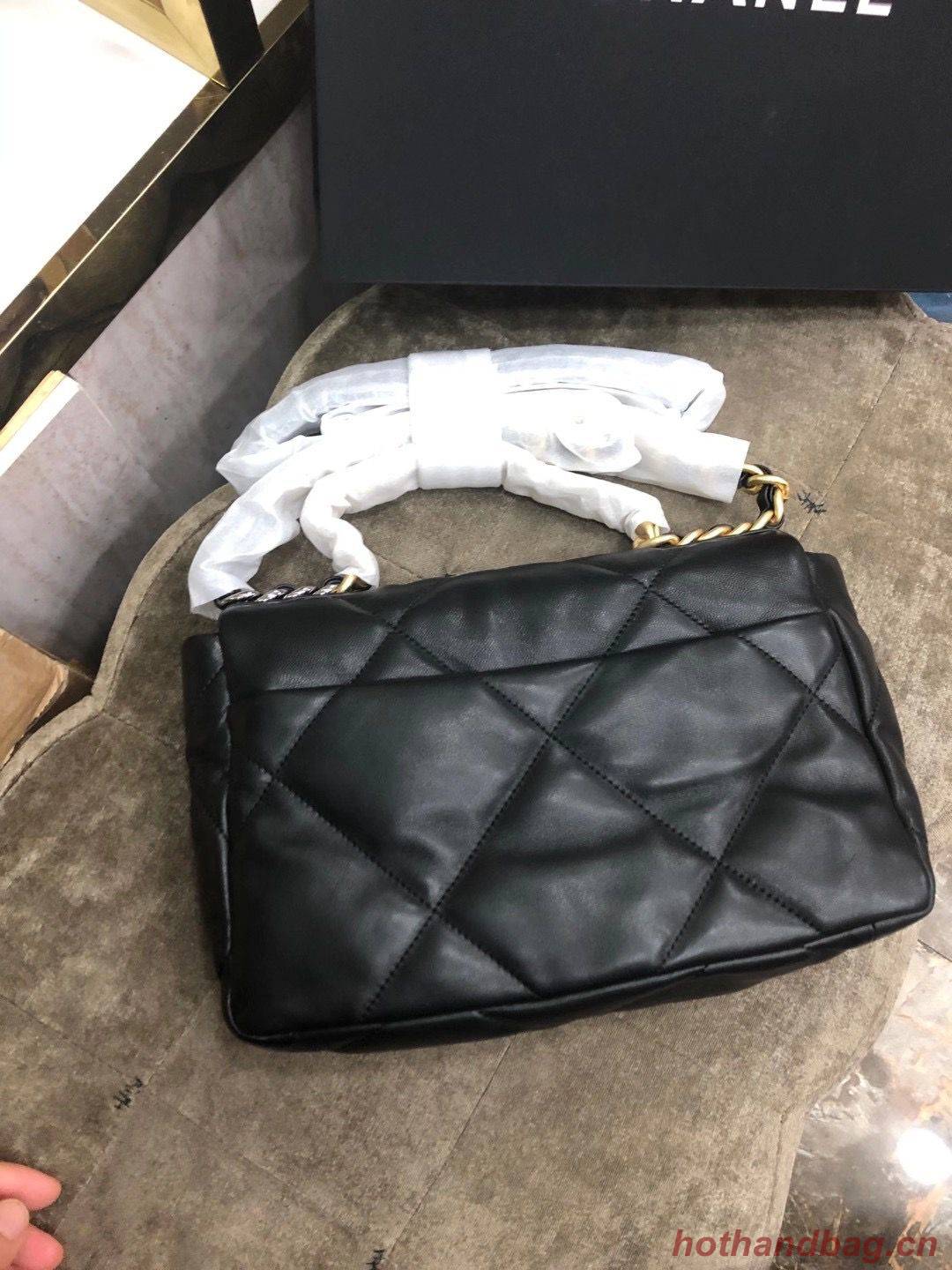 Chanel Origianl Leather 19 Flap Bag AS1160 Black Chanel Origianl Leather 19 Flap Bag AS1160 Black
