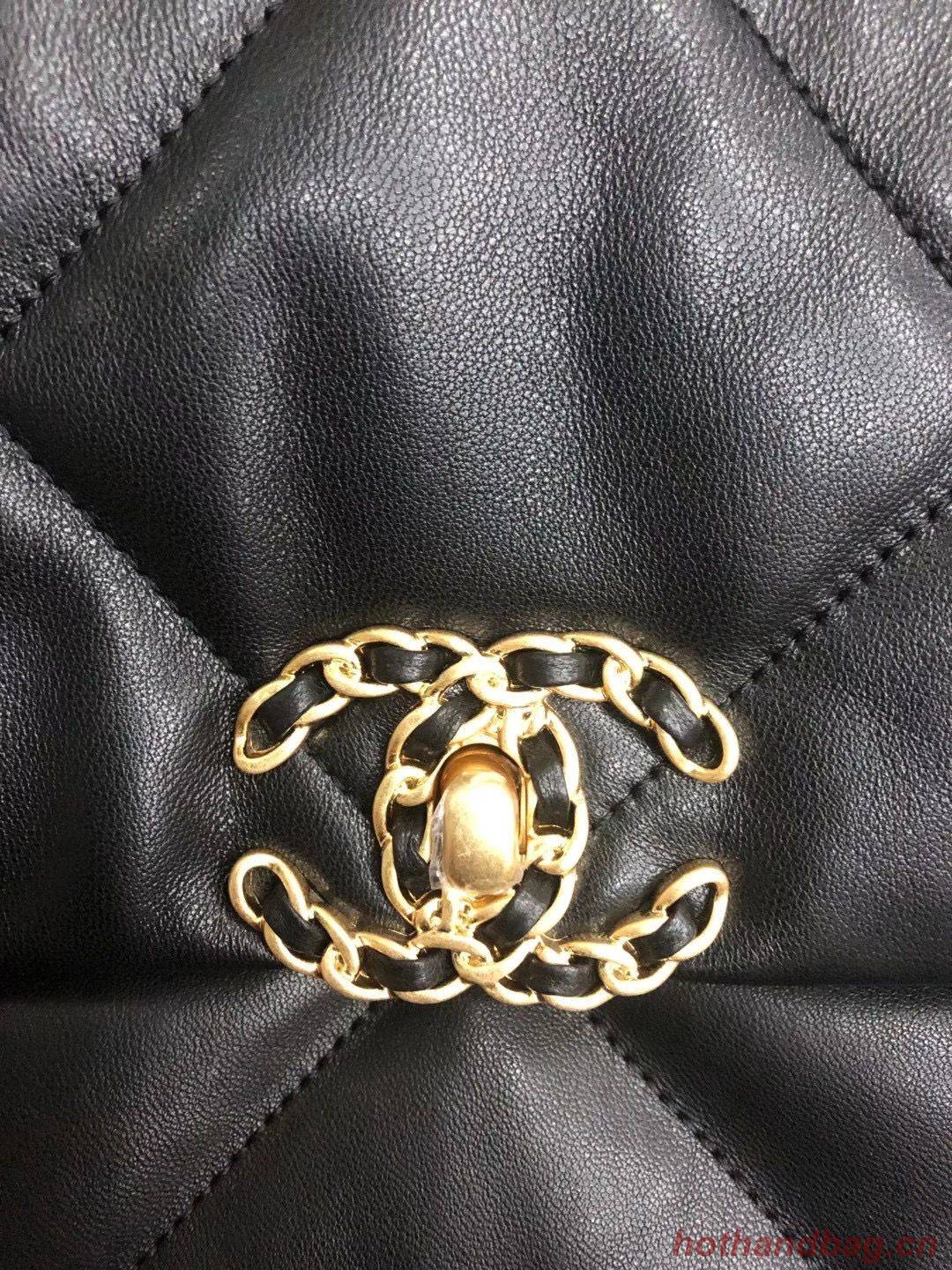 Chanel Origianl Leather 19 Flap Bag AS1160 Black Chanel Origianl Leather 19 Flap Bag AS1160 Black