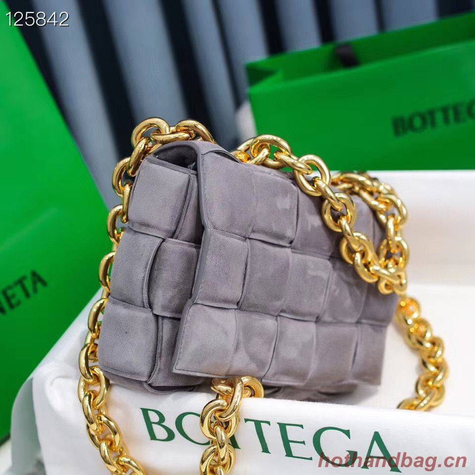 Bottega Veneta PADDED CASSETTE Velvet BAG 591971 Gray Bottega Veneta PADDED CASSETTE Velvet BAG 591971 Gray