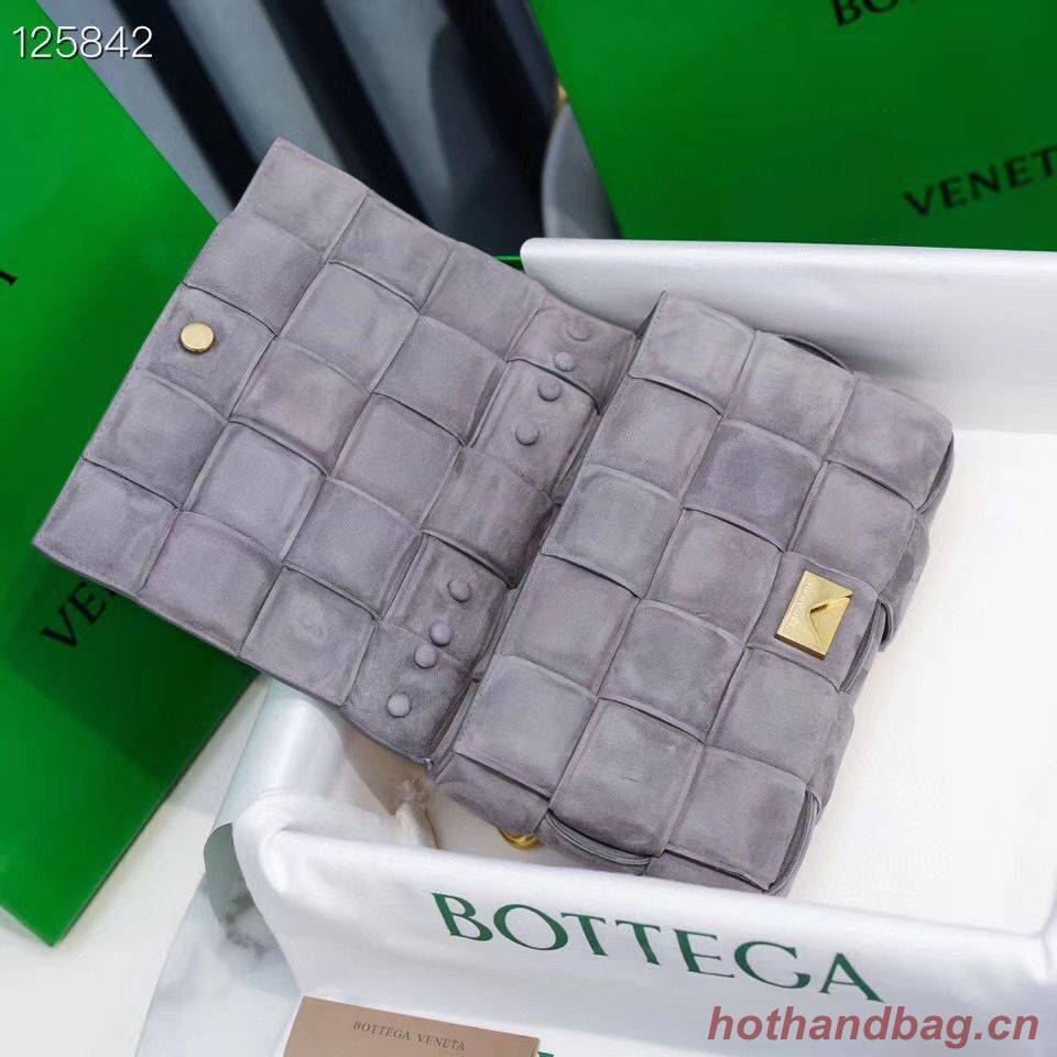Bottega Veneta PADDED CASSETTE Velvet BAG 591971 Gray Bottega Veneta PADDED CASSETTE Velvet BAG 591971 Gray