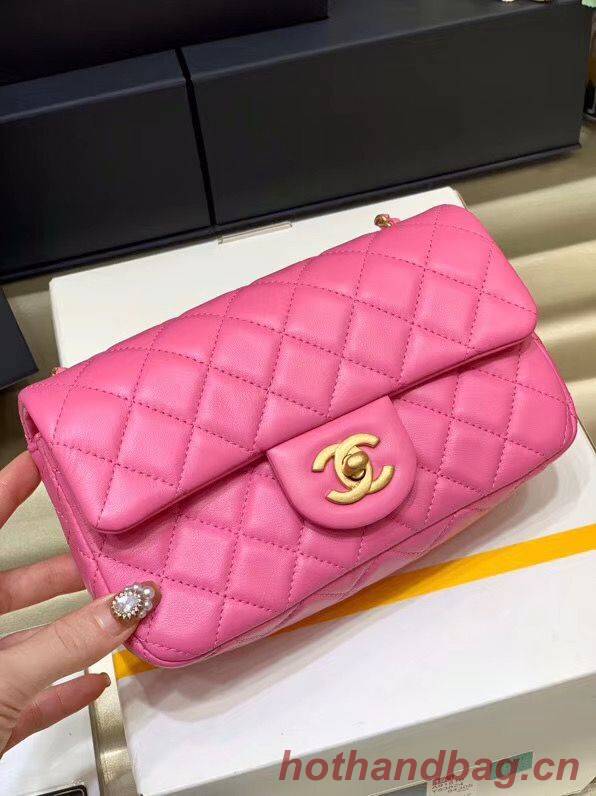 Chanel MINI Flap Bag Original Sheepskin Leather AS1787 Pink Chanel MINI Flap Bag Original Sheepskin Leather AS1787 Pink