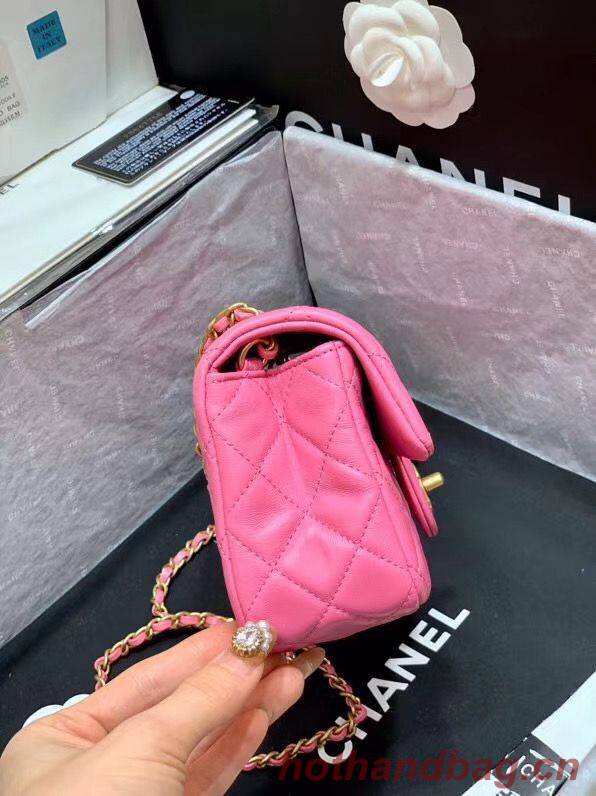 Chanel MINI Flap Bag Original Sheepskin Leather AS1787 Pink Chanel MINI Flap Bag Original Sheepskin Leather AS1787 Pink