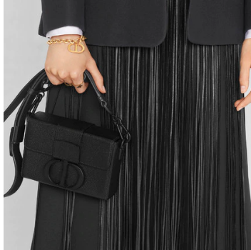 DIOR 30 MONTAIGNE BOX BAG Black Ultramatte Grained Calfskin M9204S DIOR 30 MONTAIGNE BOX BAG Black Ultramatte Grained Calfskin M9204S