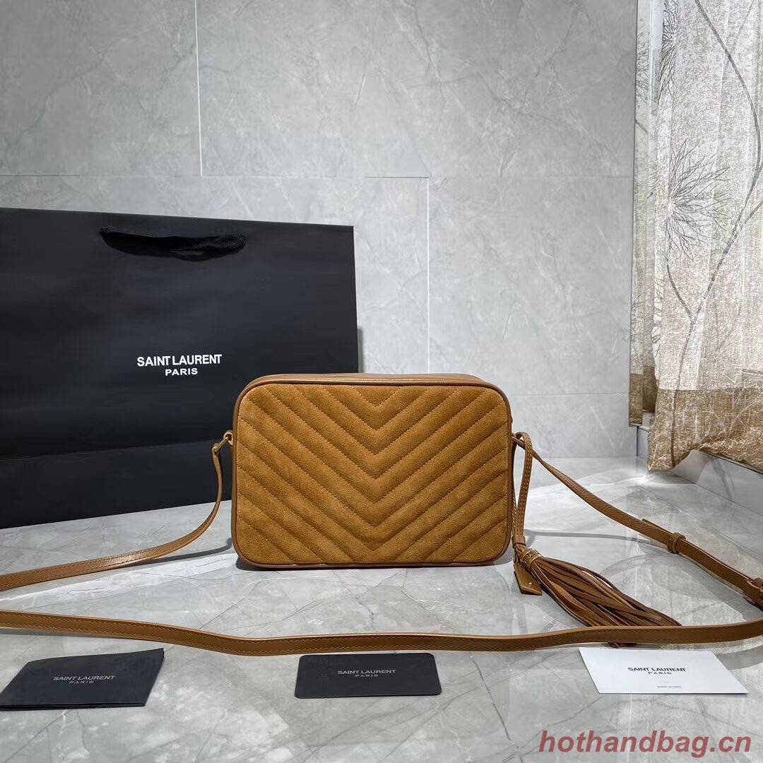 Yves Saint Laurent IN SUEDE AND SMOOTH LEATHER Y520534E Brown Yves Saint Laurent IN SUEDE AND SMOOTH LEATHER Y520534E Brown