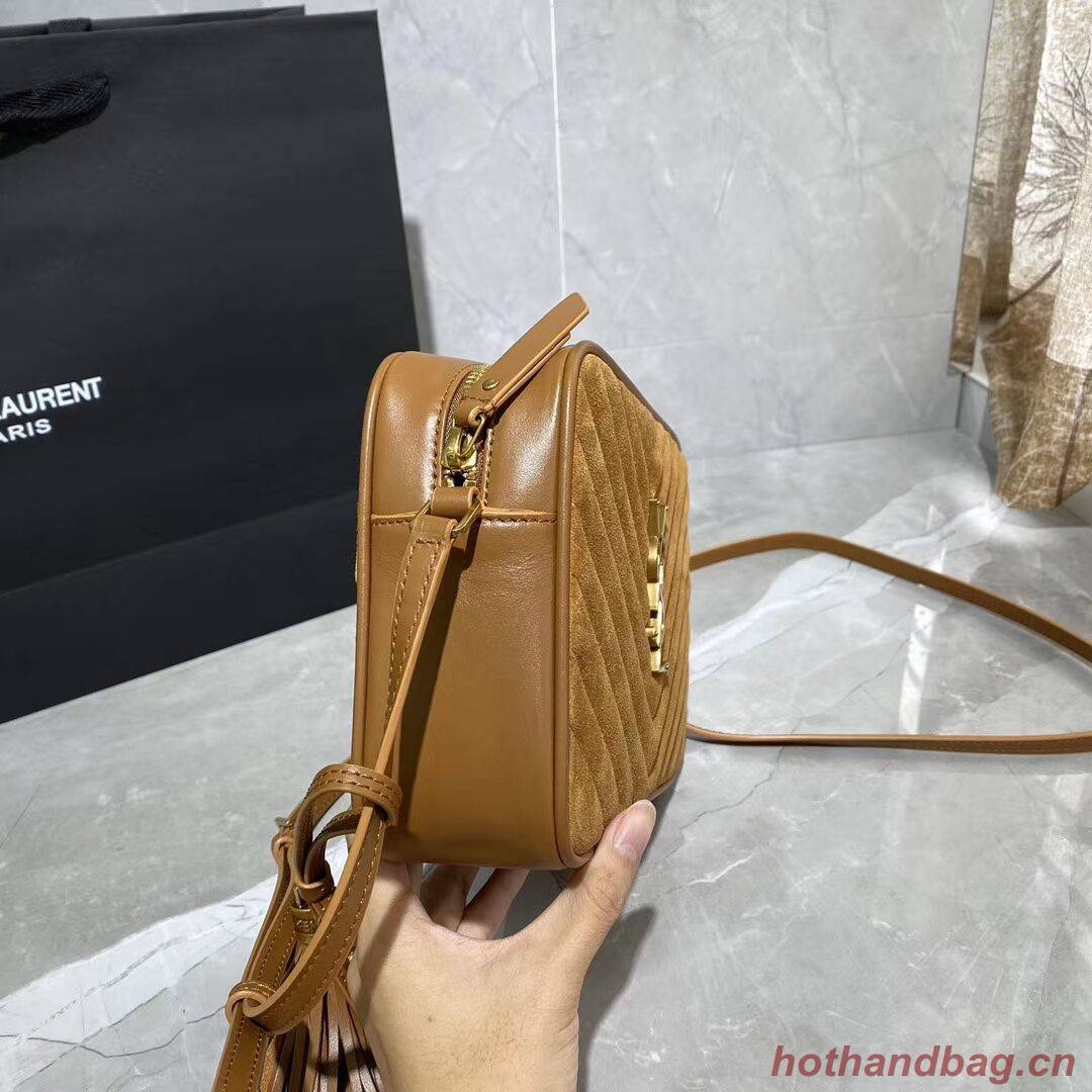 Yves Saint Laurent IN SUEDE AND SMOOTH LEATHER Y520534E Brown Yves Saint Laurent IN SUEDE AND SMOOTH LEATHER Y520534E Brown