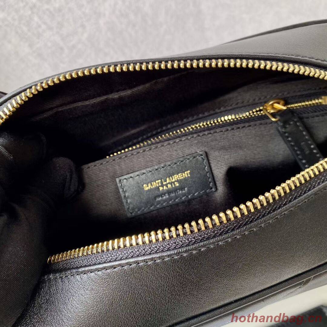 Yves Saint Laurent Calfskin Leather Shoulder Bag Y625386 black