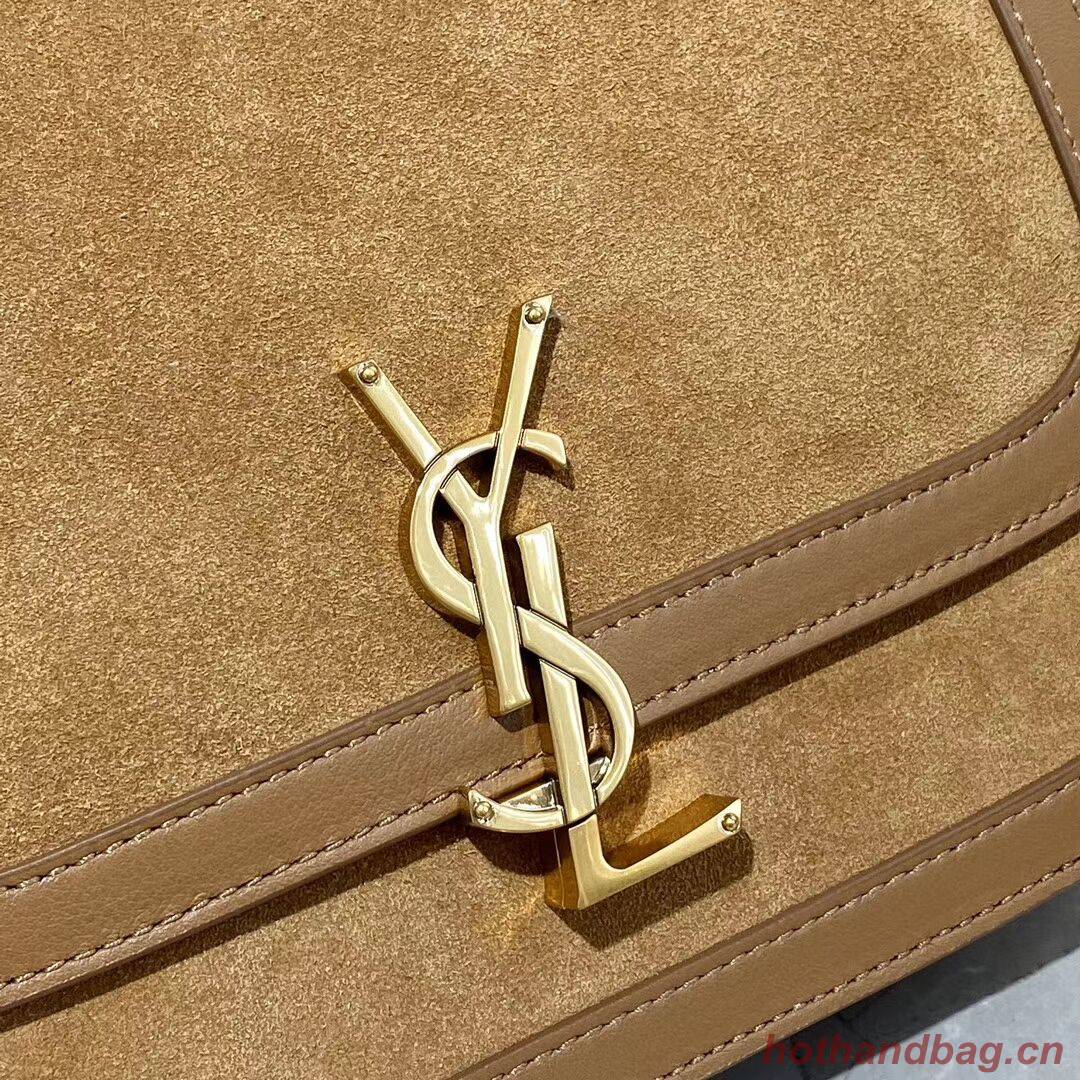 Yves Saint Laurent IN SUEDE AND SMOOTH LEATHER Y535025E brown Yves Saint Laurent IN SUEDE AND SMOOTH LEATHER Y535025E brown