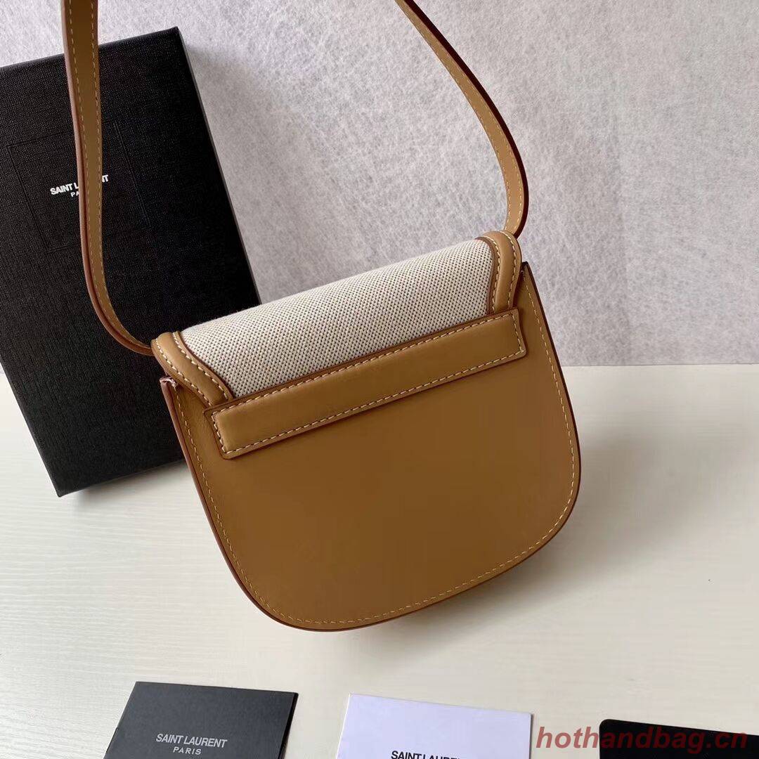 Yves Saint Laurent IN CANVAS AND LEATHER Y650123H Apricot Yves Saint Laurent IN CANVAS AND LEATHER Y650123H Apricot