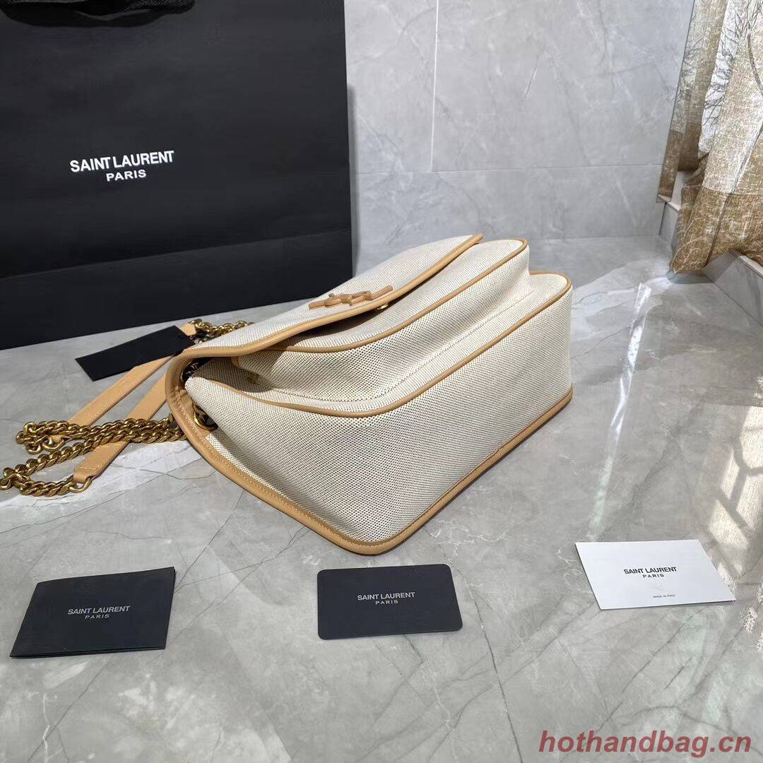 Yves Saint Laurent IN CANVAS AND LEATHER Y698894H Apricot Yves Saint Laurent IN CANVAS AND LEATHER Y698894H Apricot
