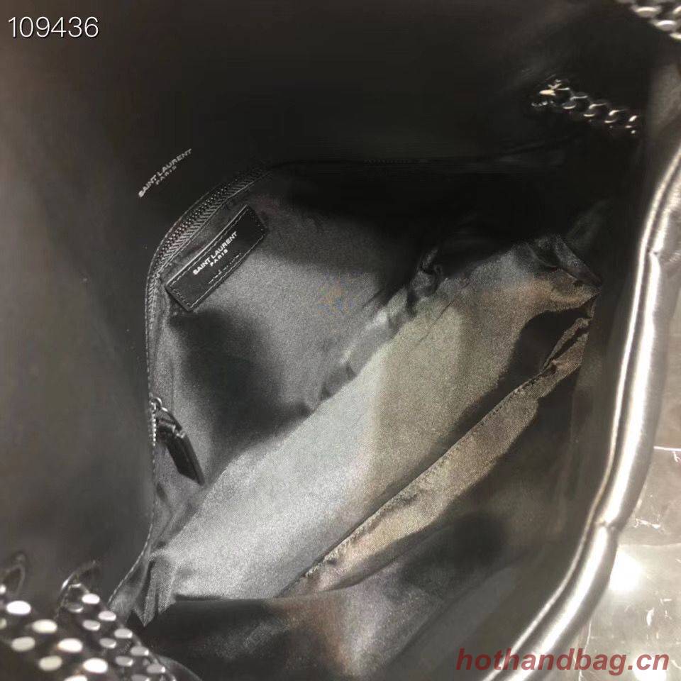 Yves Saint Laurent LOULOU PUFFER IN QUILTED CRINKLED MATTE LEATHER MEDIUM BAG Y577475 Black Yves Saint Laurent LOULOU PUFFER IN QUILTED CRINKLED MATTE LEATHER MEDIUM BAG Y577475 Black