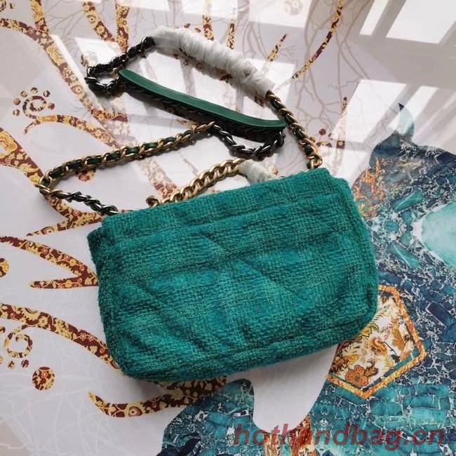 CHANEL 19 Flap Bag AS1160 green