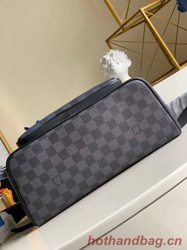 Louis Vuitton Damier Graphite Canvas Original Leather Backpack N40402 Blue Louis Vuitton Damier Graphite Canvas Original Leather Backpack N40402 Blue