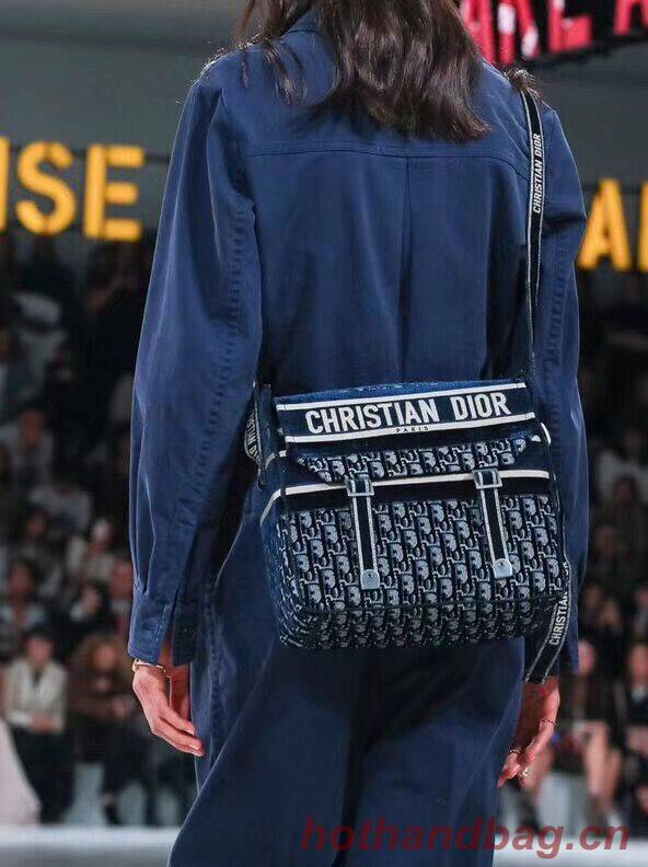 Dior Oblique Embroidery DIORCAMP BAG M1291 Blue Dior Oblique Embroidery DIORCAMP BAG M1291 Blue