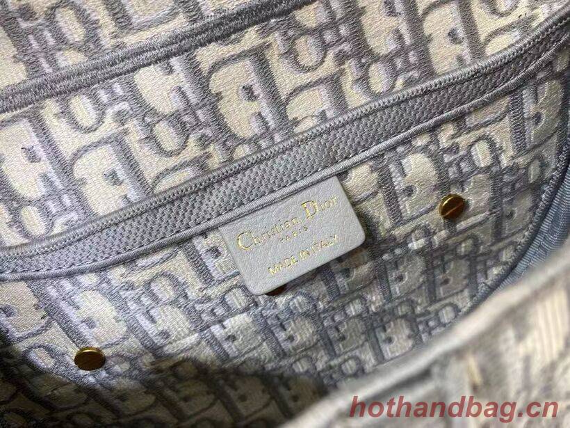 SADDLE BAG Dior Oblique Embroidered Velvet C0044 gray SADDLE BAG Dior Oblique Embroidered Velvet C0044 gray