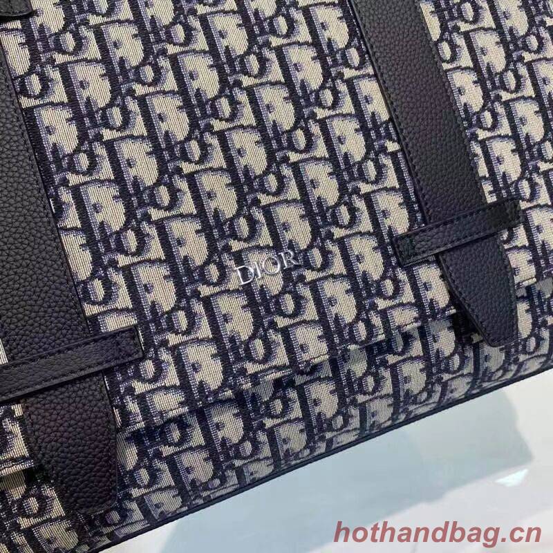 SAFARI MESSENGER BAG Grained Black Calfskin and Dior Oblique Jacquard C0119 SAFARI MESSENGER BAG Grained Black Calfskin and Dior Oblique Jacquard C0119