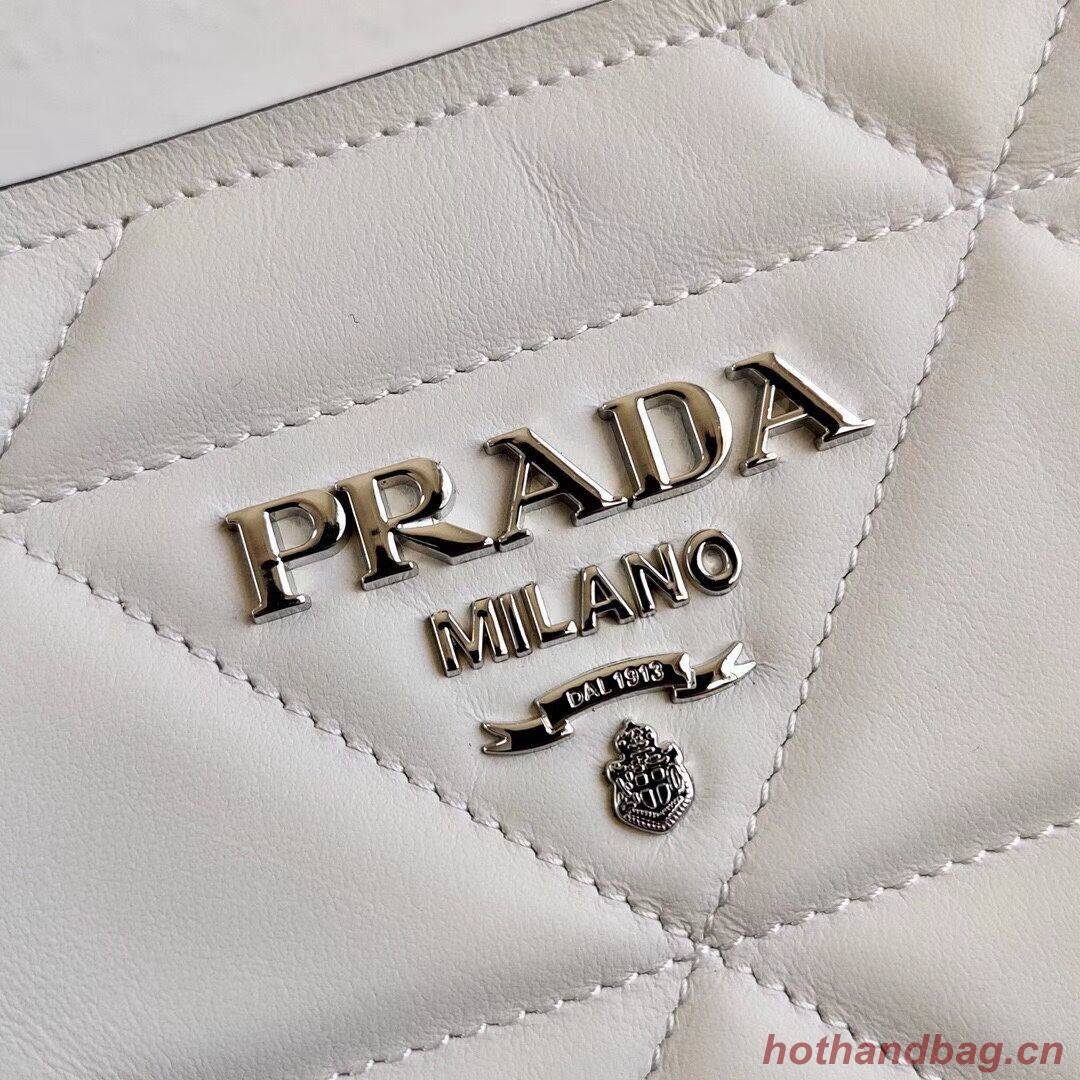 Prada Spectrum small leather bag 1BA311 white Prada Spectrum small leather bag 1BA311 white