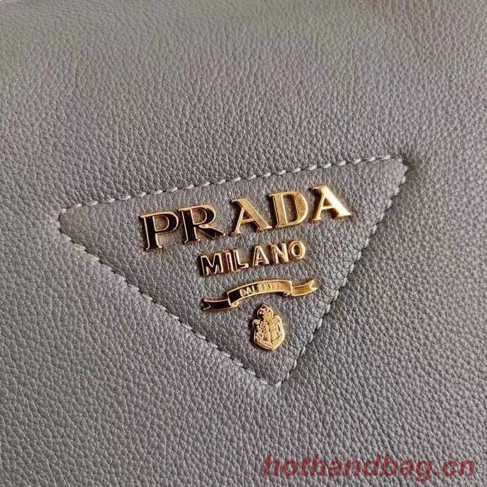 Prada Deer skin bag tote 1BC145 grey Prada Deer skin bag tote 1BC145 grey