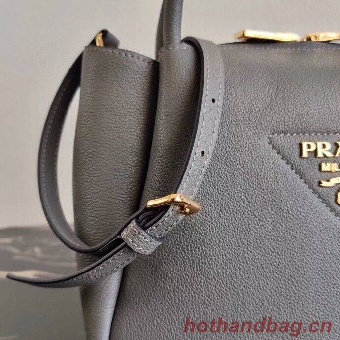 Prada Deer skin bag tote 1BC145 grey Prada Deer skin bag tote 1BC145 grey