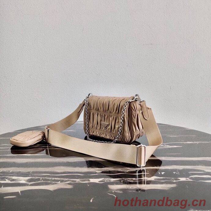Prada Gaufre nappa leather shoulder bag 1BD289 Biscuits Prada Gaufre nappa leather shoulder bag 1BD289 Biscuits