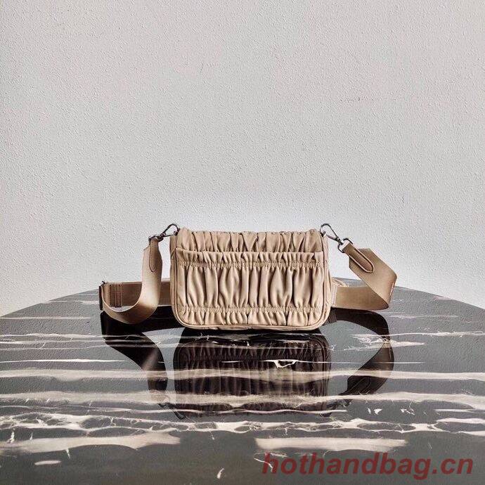 Prada Gaufre nappa leather shoulder bag 1BD289 Biscuits Prada Gaufre nappa leather shoulder bag 1BD289 Biscuits