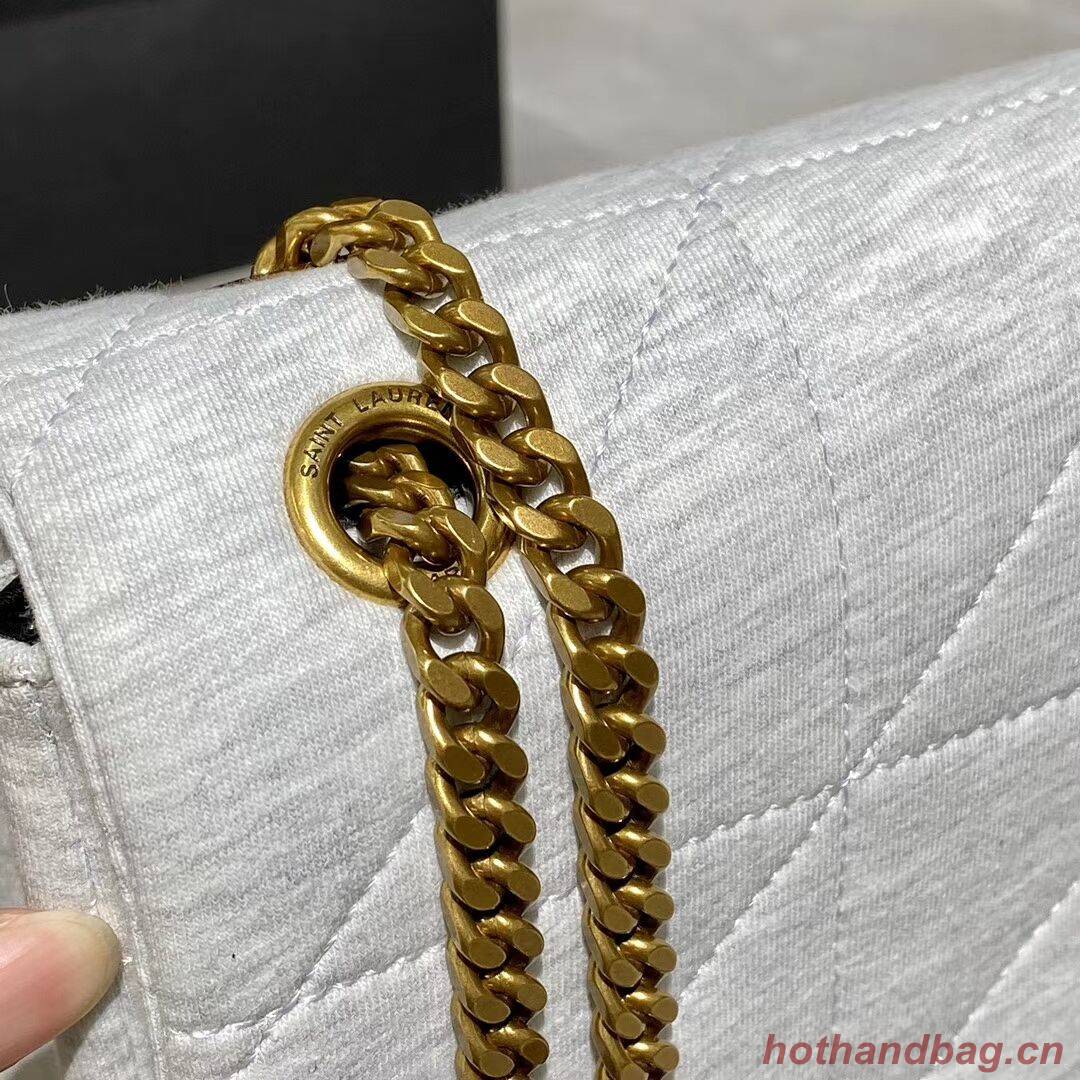 Yves Saint Laurent IN CANVAS AND LEATHER Y434820 grey Yves Saint Laurent IN CANVAS AND LEATHER Y434820 grey