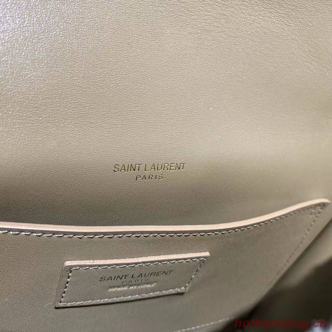 Yves Saint Laurent IN Cashmere AND SMOOTH LEATHER Y533037 brown Yves Saint Laurent IN Cashmere AND SMOOTH LEATHER Y533037 brown