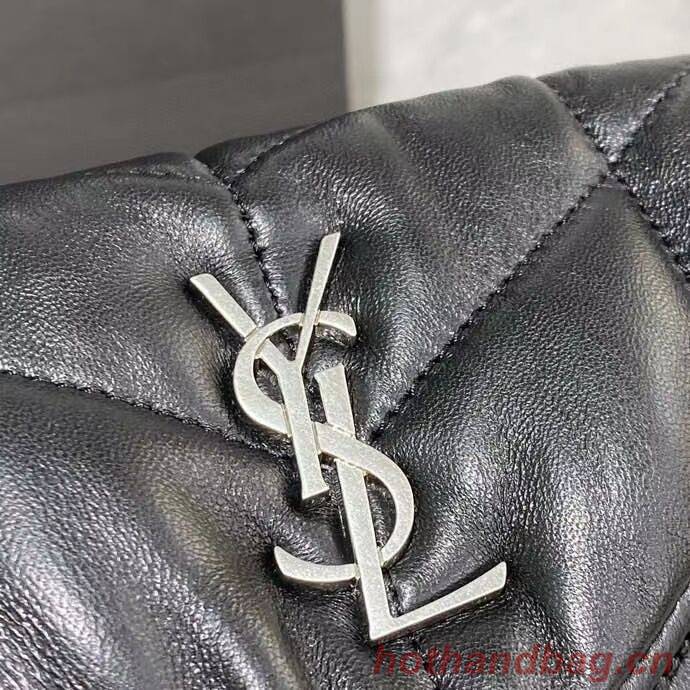 Yves Saint Laurent LOULOU PUFFER IN QUILTED CRINKLED MATTE LEATHER BAG Y620333 Black Yves Saint Laurent LOULOU PUFFER IN QUILTED CRINKLED MATTE LEATHER BAG Y620333 Black