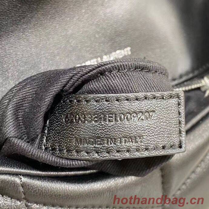 Yves Saint Laurent LOULOU PUFFER IN QUILTED CRINKLED MATTE LEATHER BAG Y620333 Black Yves Saint Laurent LOULOU PUFFER IN QUILTED CRINKLED MATTE LEATHER BAG Y620333 Black