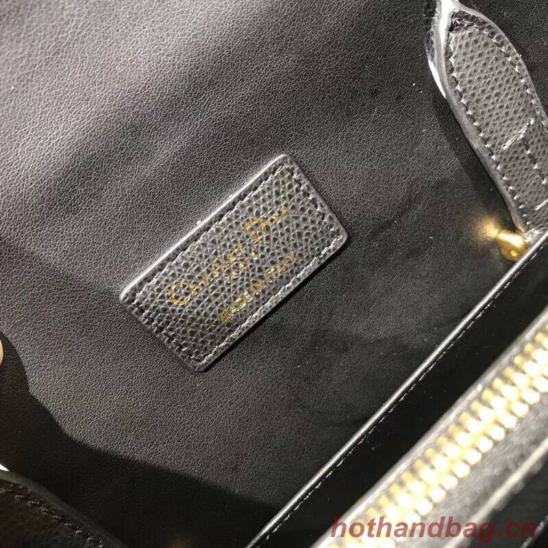 DIOR LARGE ST HONORE TOTE Grained Calfskin M9306UBAE black DIOR LARGE ST HONORE TOTE Grained Calfskin M9306UBAE black