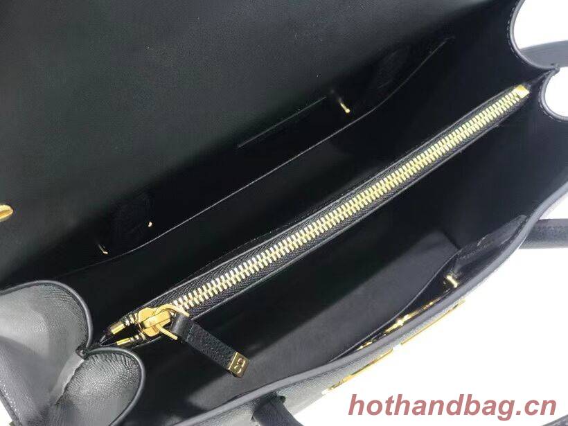 DIOR LARGE ST HONORE TOTE Grained Calfskin M9306UBAE black DIOR LARGE ST HONORE TOTE Grained Calfskin M9306UBAE black