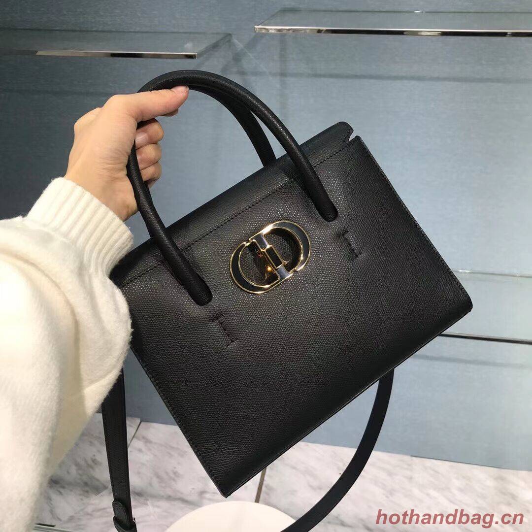 DIOR MEDIUM ST HONORE TOTE Grained Calfskin M9321UMBA black DIOR MEDIUM ST HONORE TOTE Grained Calfskin M9321UMBA black