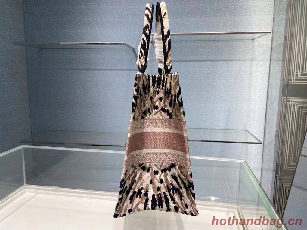 DIOR SMALL DIOR BOOK TOTE Multicolor Tie & Dior Embroidery C1296-2 DIOR SMALL DIOR BOOK TOTE Multicolor Tie & Dior Embroidery C1296-2