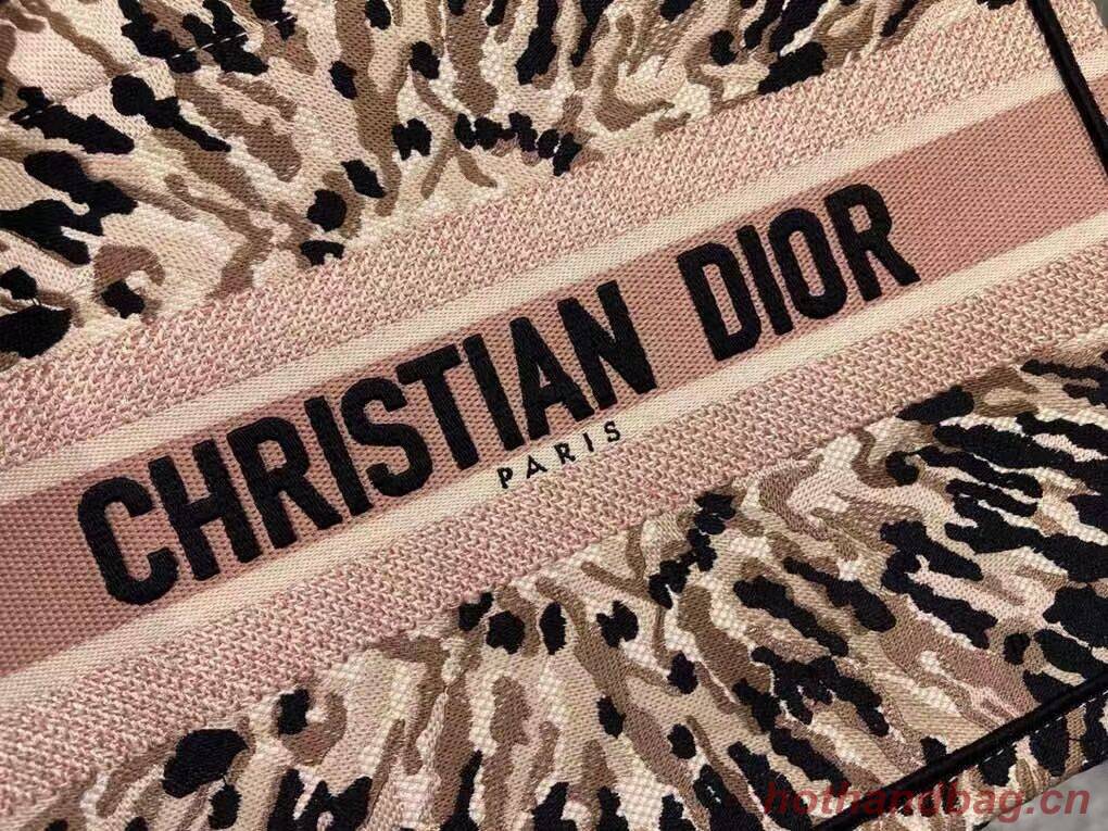 DIOR SMALL DIOR BOOK TOTE Multicolor Tie & Dior Embroidery C1296-2 DIOR SMALL DIOR BOOK TOTE Multicolor Tie & Dior Embroidery C1296-2