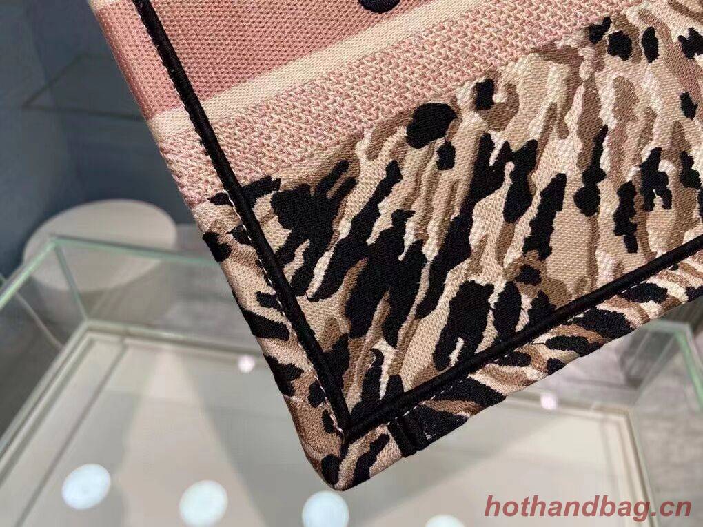 DIOR SMALL DIOR BOOK TOTE Multicolor Tie & Dior Embroidery C1296-2 DIOR SMALL DIOR BOOK TOTE Multicolor Tie & Dior Embroidery C1296-2