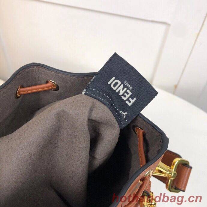 FENDI MON TRESOR Brown leather mini-bag 8BS010