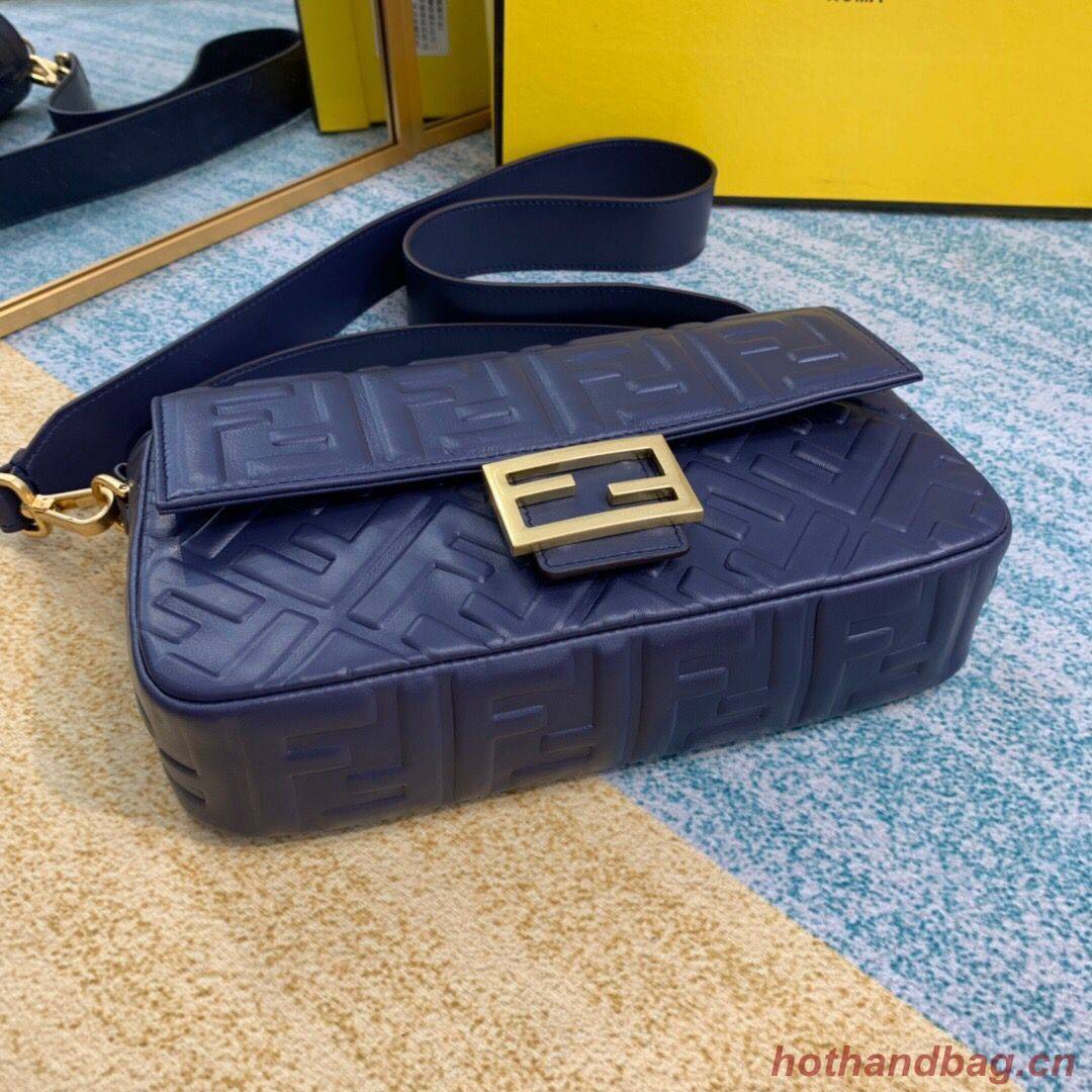 FENDI BAGUETTE Mini Shoulder Bag 8BS017 dark blue FENDI BAGUETTE Mini Shoulder Bag 8BS017 dark blue