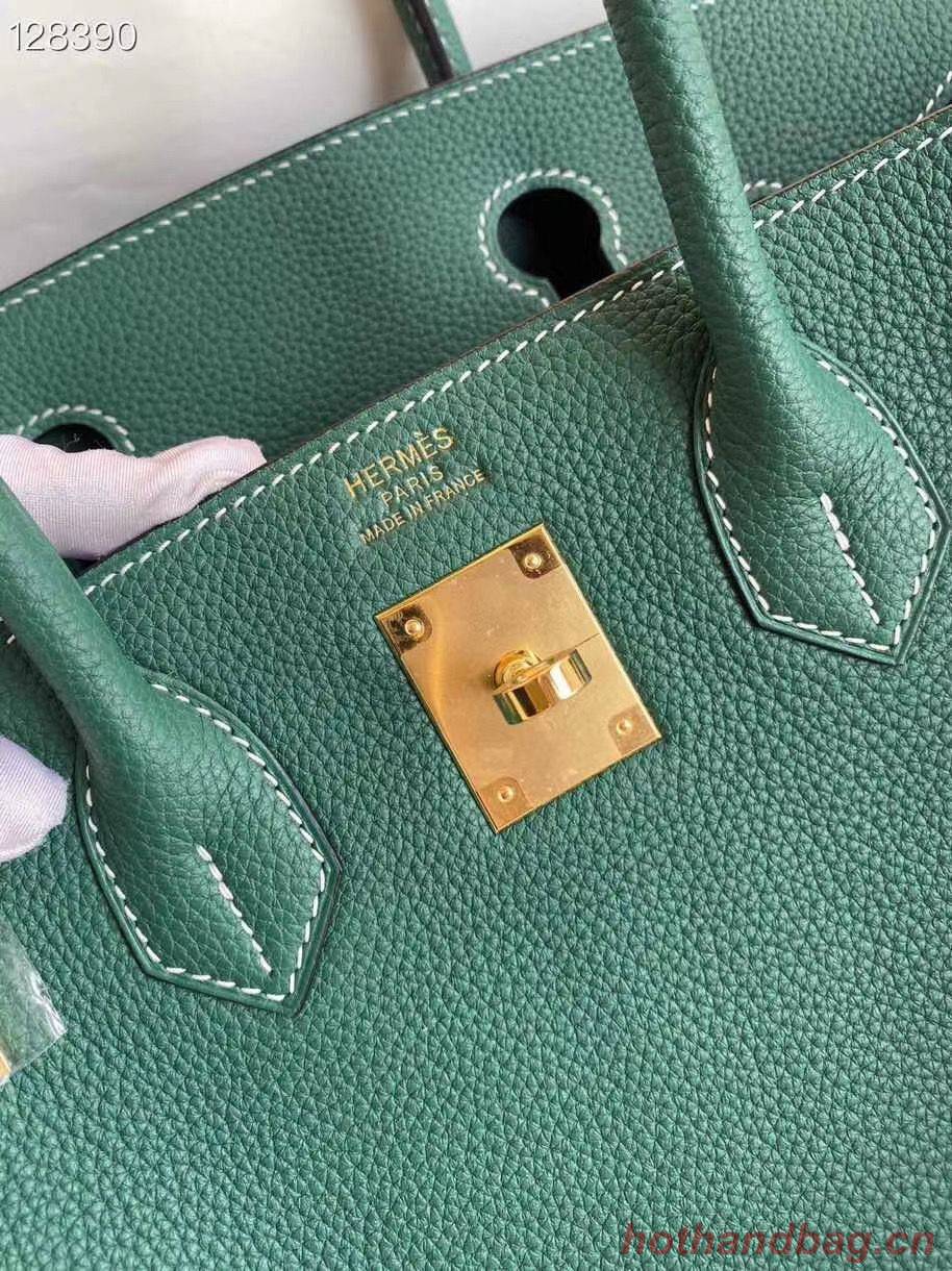 Hermes Birkin Bag Original Togo Leather 17825 Green Hermes Birkin Bag Original Togo Leather 17825 Green