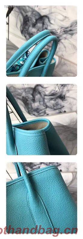 Hermes Garden Party 36cm 30cm Tote Bag Original Leather Light Blue Hermes Garden Party 36cm 30cm Tote Bag Original Leather Light Blue