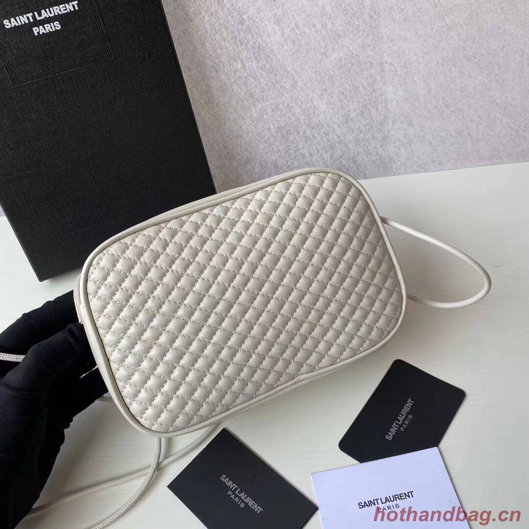 SAINT LAURENT VICTOIRE CAMERA BAG IN QUILTED LAMBSKIN 6489901 BLANC VINTAGE SAINT LAURENT VICTOIRE CAMERA BAG IN QUILTED LAMBSKIN 6489901 BLANC VINTAGE