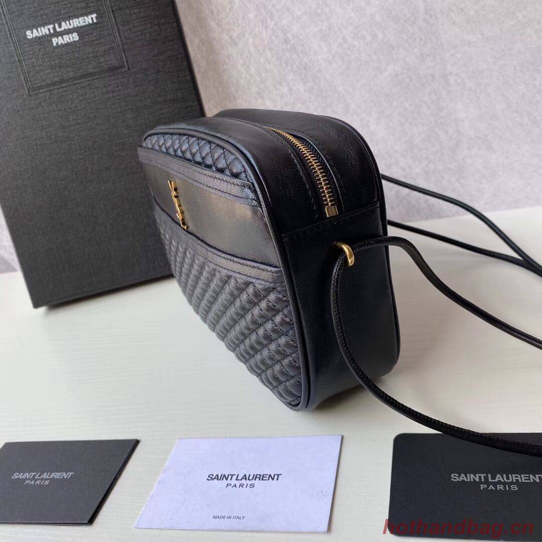 SAINT LAURENT VICTOIRE CAMERA BAG IN QUILTED LAMBSKIN 6489901 black SAINT LAURENT VICTOIRE CAMERA BAG IN QUILTED LAMBSKIN 6489901 black