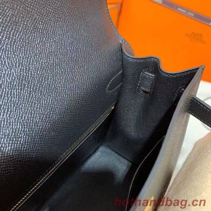 Hermes Kelly 28cm Shoulder Bags Epsom Leather KL28 Black Hermes Kelly 28cm Shoulder Bags Epsom Leather KL28 Black