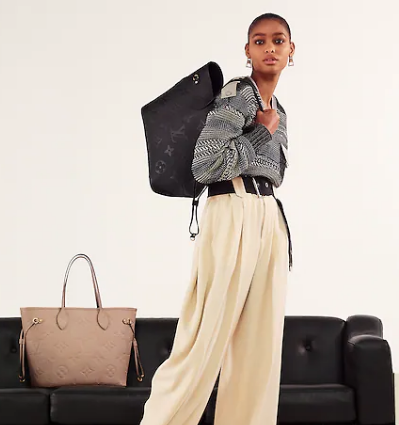 Louis Vuitton NEVERFULL MM M45685 black Louis Vuitton NEVERFULL MM M45685 black