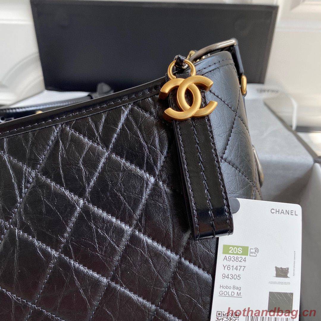 Chanel Original Leather Gabrielle Hobo Bag A93824 Black Chanel Original Leather Gabrielle Hobo Bag A93824 Black