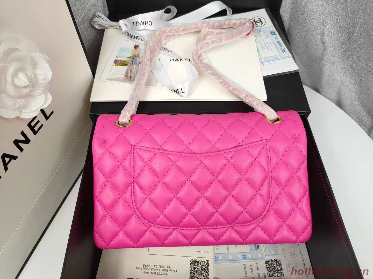 Chanel Flap Shoulder Bag Original Sheepskin leather A1112 Rose Chanel Flap Shoulder Bag Original Sheepskin leather A1112 Rose