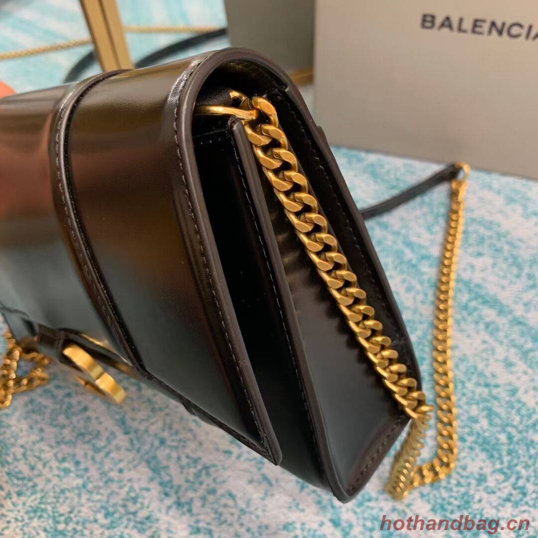 Balenciaga HOURGLASS CHAIN BAG B164497 black Balenciaga HOURGLASS CHAIN BAG B164497 black