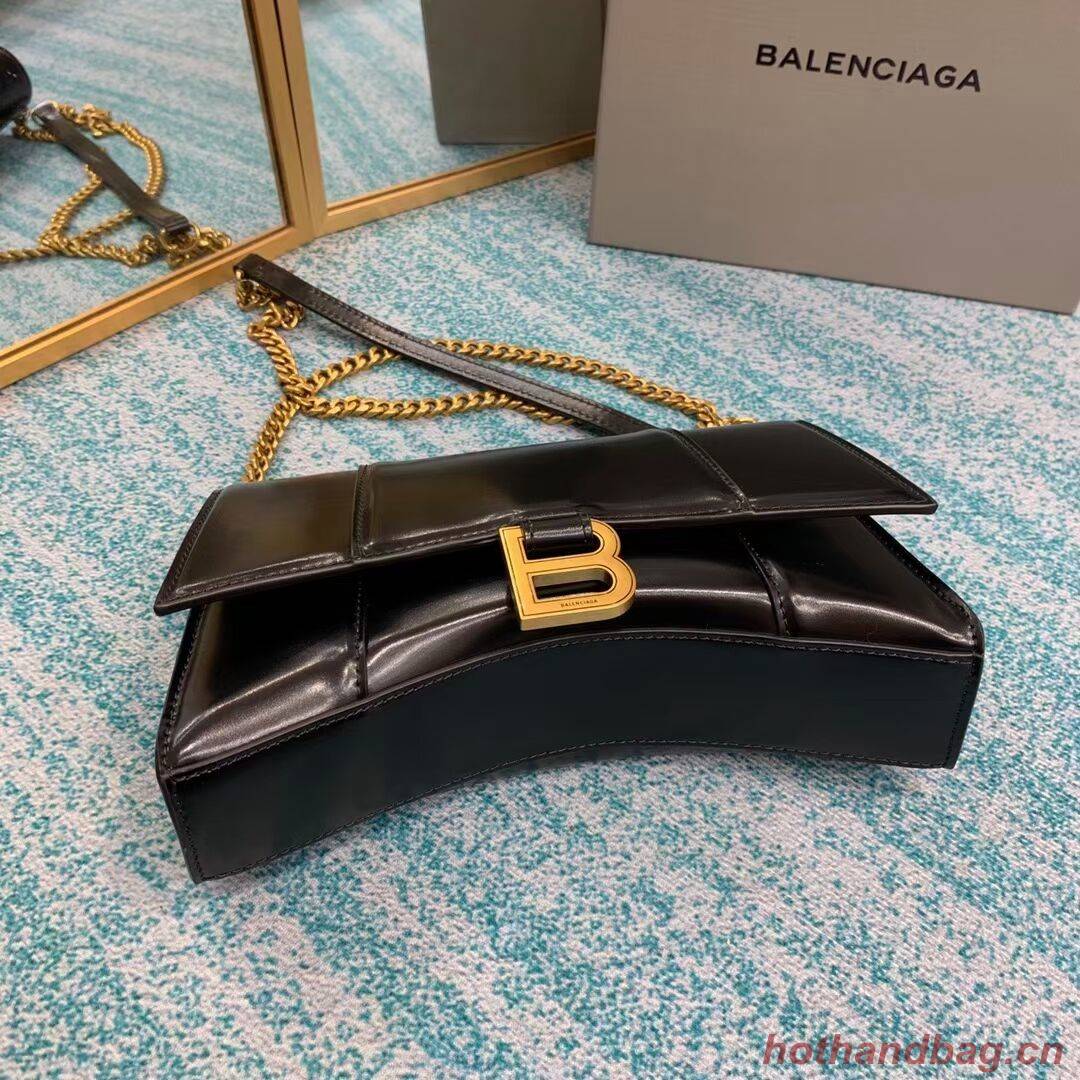 Balenciaga HOURGLASS CHAIN BAG B164497 black Balenciaga HOURGLASS CHAIN BAG B164497 black